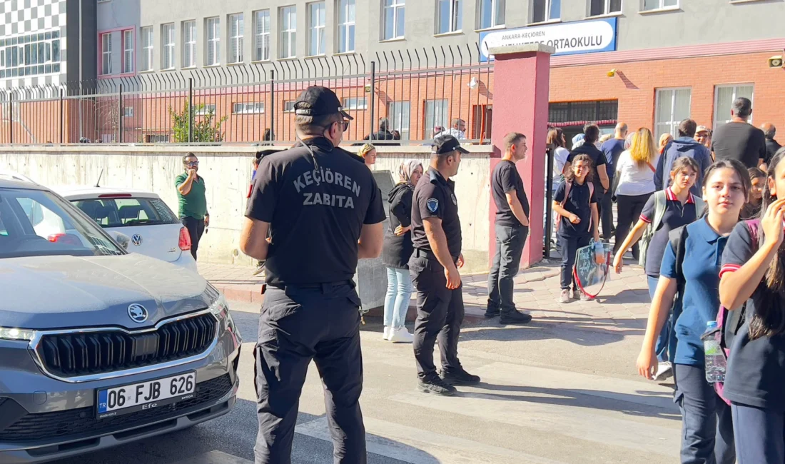  Keçiören Belediyesi Zabıta Müdürlüğü’ne bağlı ekipler, okulların açılmasıyla birlikte