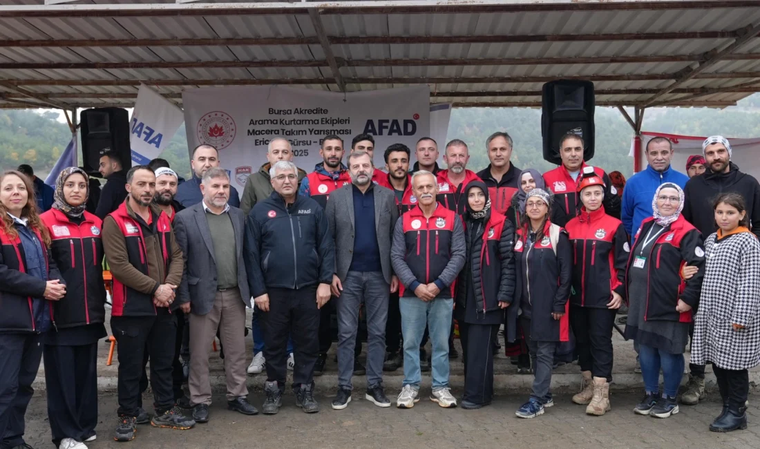  Bursa'da, AFAD koordinasyonunda düzenlenen Macera Takım Yarışması, soğuk ve