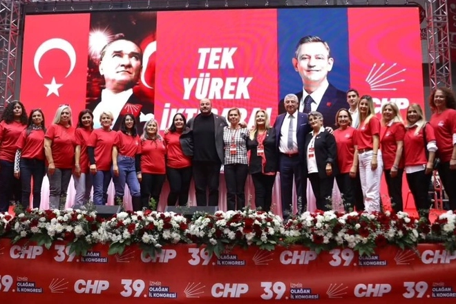  CHP İzmir İl Başkanlığı'nın 39. Olağan Kongresi'nde, tek aday