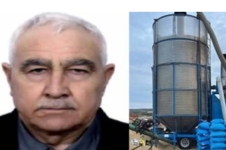  Edirne’nin Meriç ilçesinde 76 yaşındaki Mustafa Başkut, çeltik kurutma