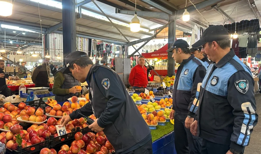 İstanbul Bakırköy Belediyesi Zabıta Müdürlüğü ekipleri, ilçe genelindeki açık