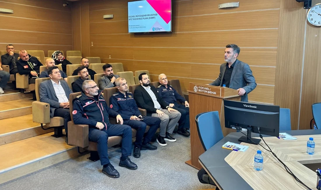  Kocaeli Büyükşehir Belediyesi Afet İşleri Dairesi Başkanlığı’nın koordinasyonunda oluşturulan