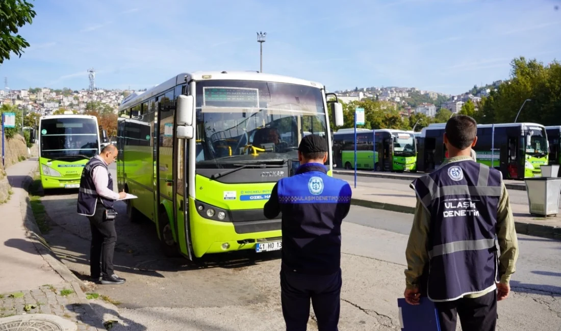  Kocaeli Büyükşehir Belediyesi, toplu taşımada vatandaşların güvenliği ve konforu
