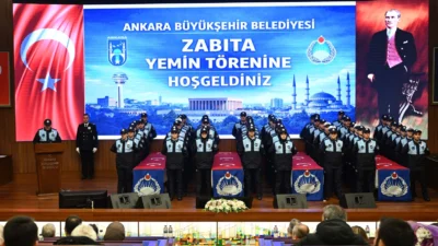  Ankara Büyükşehir Belediyesi’nde aday memurluk süreçleri tamamlanan personeller yemin