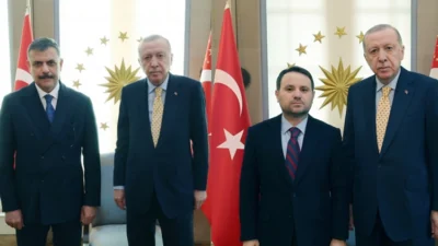  Cumhurbaşkanı Recep Tayyip Erdoğan, İçişleri Bakanı Mustafa Çiftçi ve