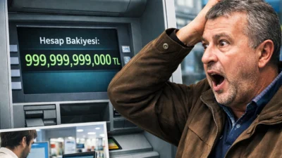  Düzce'nin Akçakoca ilçesinde bir vatandaşın bankamatikte hesabında 999 milyar