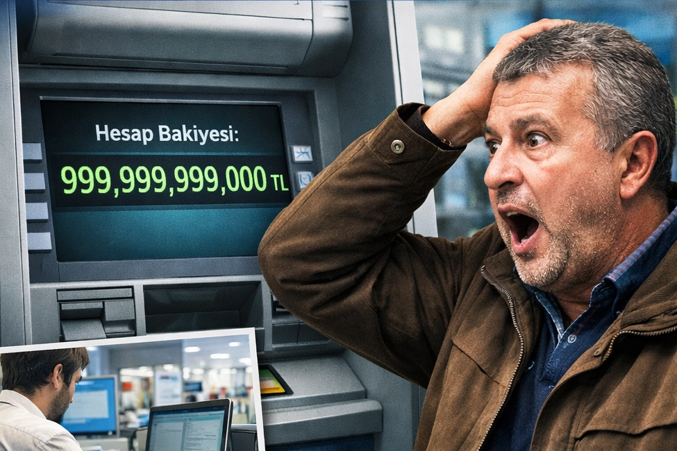  Düzce'nin Akçakoca ilçesinde bir vatandaşın bankamatikte hesabında 999 milyar