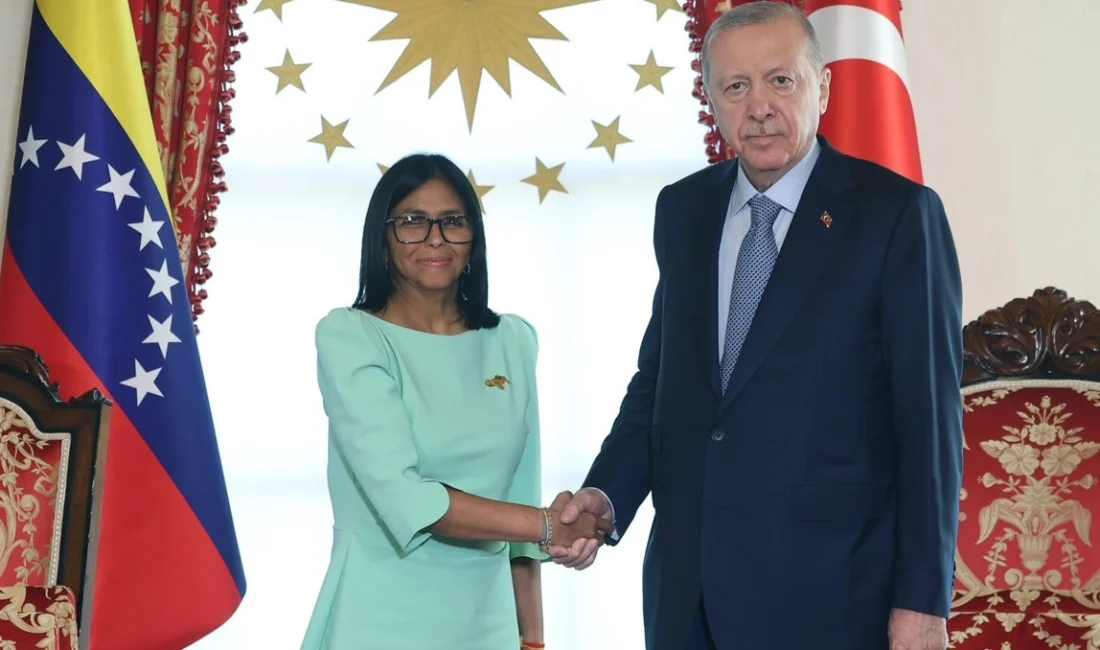  Cumhurbaşkanı Erdoğan, Venezuela Cumhurbaşkanı Vekili Delcy Rodriguez ve heyetini